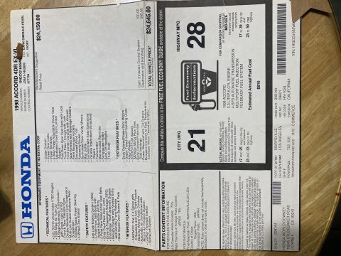 1998 Honda Accord photo