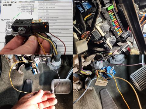 2016 Ford Explorer - In preparation to add a factory-type keyless entry pad to the driver's door, I added 4 pins to BCM C2280E for the driver's door keypad. Pin…