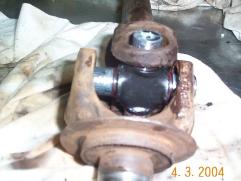 1992 Ford Bronco - Here is another angle of the u-joint seated. The caps have not been installed yet.