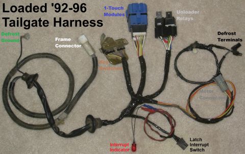 1983 Ford Bronco - Loaded '92-96 Bronco Tailgate Harness IF THE IMAGE IS TOO SMALL, click it. Many worthwhile improvements can be easily integrated into the t…