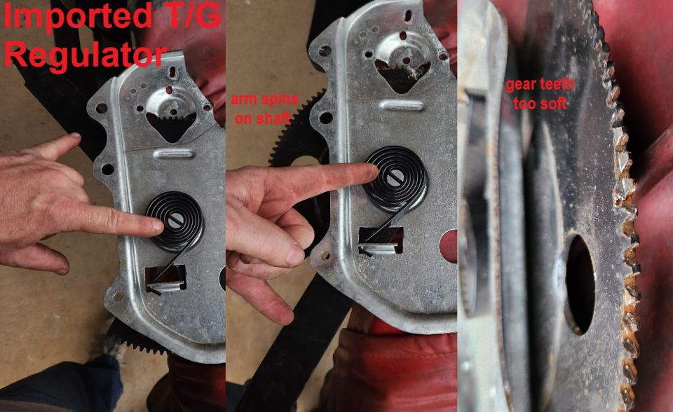 New Tailgate Regulator
IF THE IMAGE IS TOO SMALL, click it.

They're all garbage. Simply clean the original regulators because they virtually never need replacement.