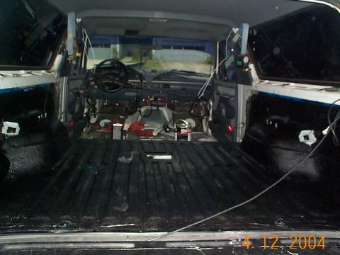 1992 Ford Bronco - 2nd coat on the back..This is taking a lot longer than I anticipated.