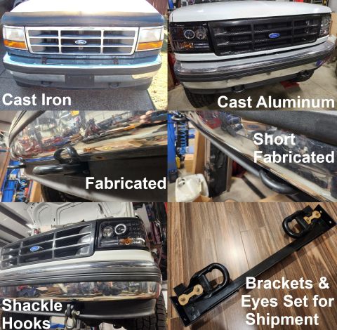 1983 Ford Bronco - All these shapes & materials of recovery points fit '92-96 Broncos with this bracket design, although depending on body mount condition, li…
