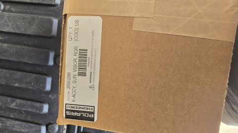2025 Polaris RANGER - Packaging for a Polaris sun visor, part number 2890288, is shown.