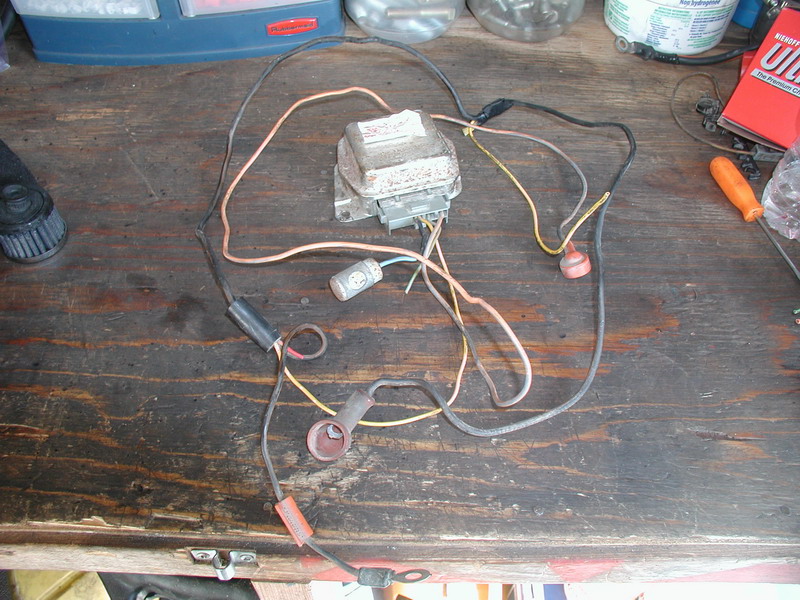 What is left of the original harness.