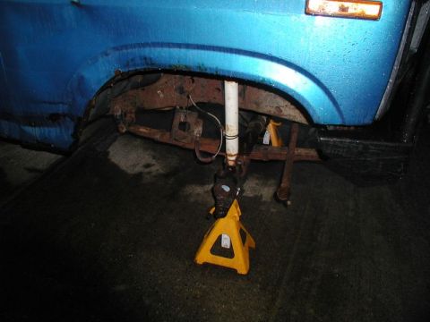 1985 Ford Bronco - All stripped down. Just the caliper left