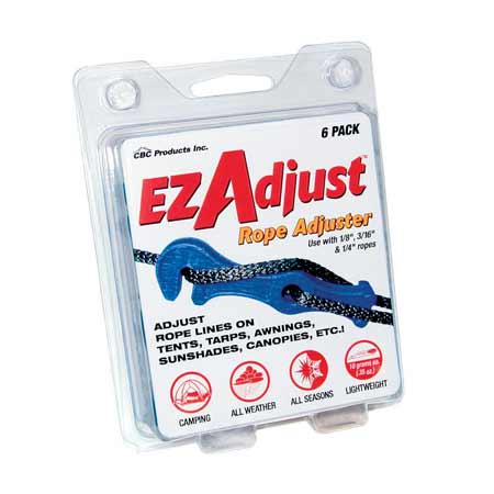 1985 Ford Bronco - A package of 6 EZ Adjust rope adjusters is shown. The packaging is clear plastic and displays the product name, instructions, and icons ind…