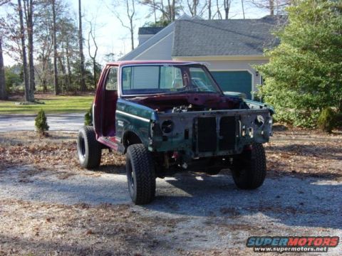 1985 Ford Bronco - Chuck: Supermotors Page / Thread on FSB - 87/91 F-150 cab swap in the making / Supermotors Page - Chassis Assembly