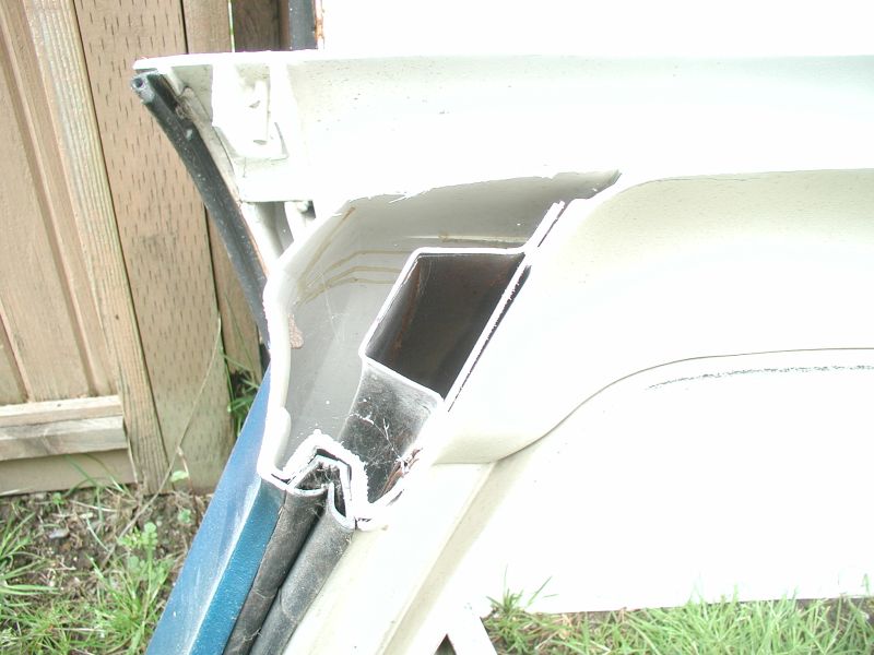 The metal structure.