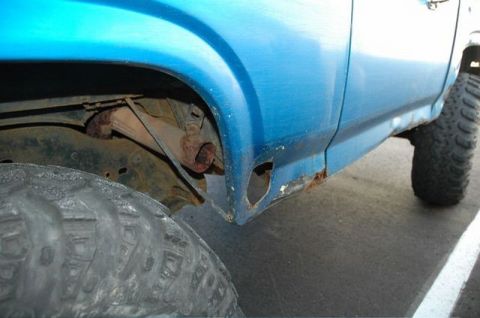 1985 Ford Bronco - My tail-pipe rusted away and fell off on the way to work.
