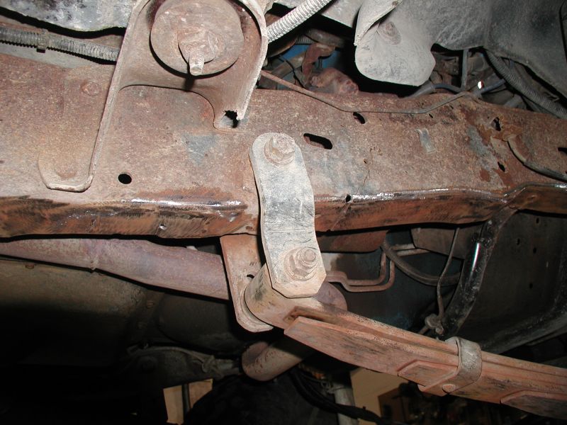 Cracks drilled and welded.