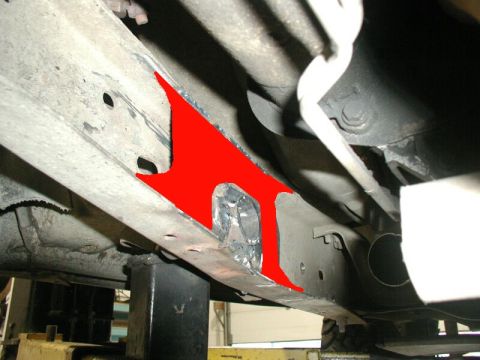 1985 Ford Bronco - Instead of removing the red, add to the outer edges, making them round.