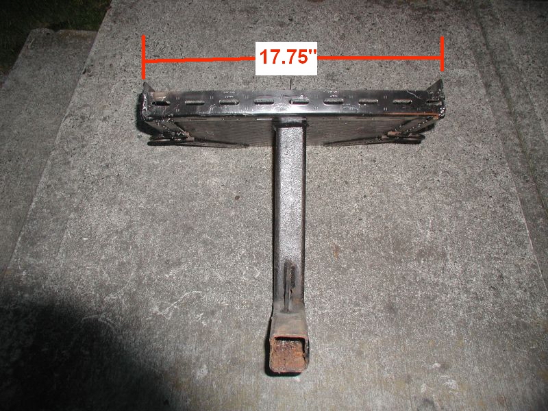 Metal grill part with 17.75 inch measurement