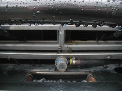 1985 Ford Bronco - Front coupler with cover on.