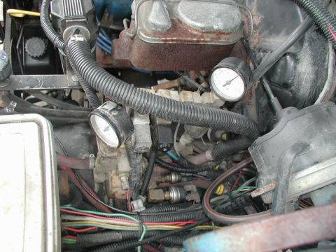 1985 Ford Bronco - Here are a few pictures of how the system looks under-hood: