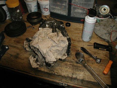 1985 Ford Bronco - Drill the oil passage hole with a 5/32" drill bit.
