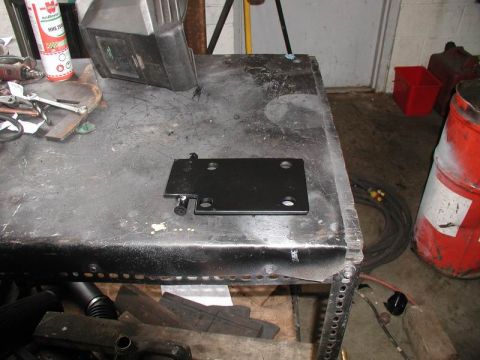 1985 Ford Bronco - Mounting bracket for the York (top).