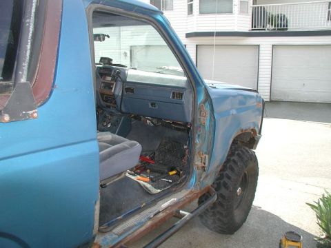Project BlacknBlue - Right door removed.