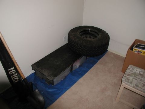 1985 Ford Bronco - The spare room will become Bronco storage for the next while.