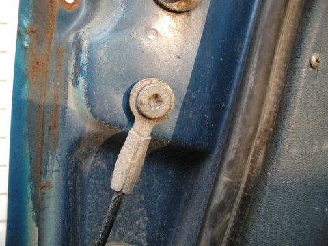 1985 Ford Bronco - Of course the left side fought me and I stripped the bolt, so now I will have to remove it the hard way.