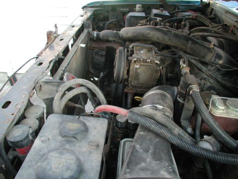 1985 Ford Bronco - Any cables and hoses got pulled back.