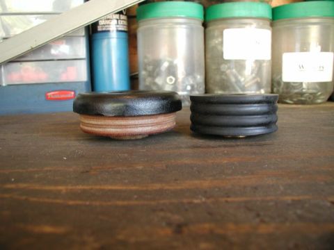 1985 Ford Bronco - Upper half; Super Duty modified on the left and Daystar urethane on the right.