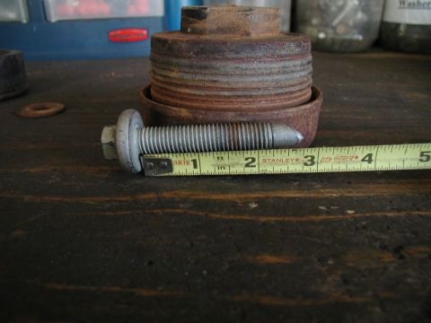 1985 Ford Bronco - These two bolts have 2 1/4" of thread and are 2 3/4" long.