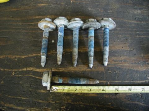 1985 Ford Bronco - These bolts have 2 3/4" of thread and are 3 1/2" long.