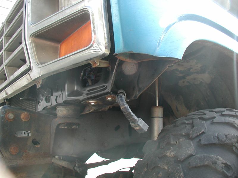 Inner fenders trimmed and re-attached to the rad support