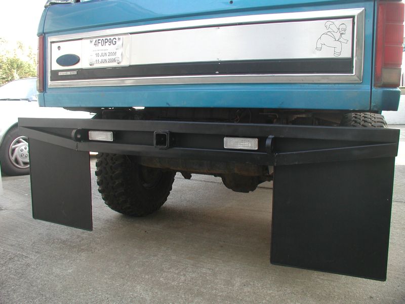 I decided that I liked the "look" of how the rubber filled in the bumper, so I put rubber stips all along the backside.