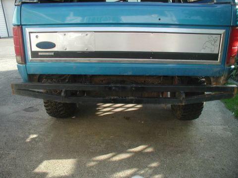 1985 Ford Bronco - Fill panel removed.