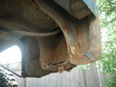 1985 Ford Bronco - Close up of the right rear fender.