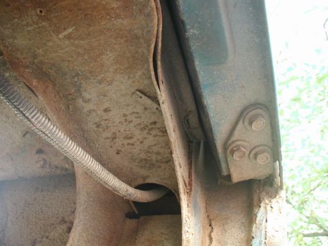 1985 Ford Bronco - Close up of the right rear fender.