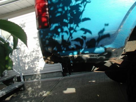 1985 Ford Bronco - Right fender, before trimming.