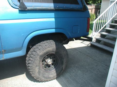 1985 Ford Bronco - Bumper finished and re-installed.