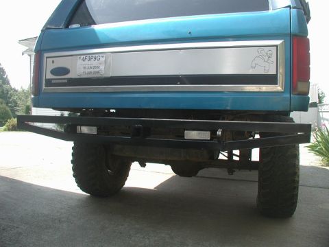 1985 Ford Bronco - Bumper finished and re-installed.