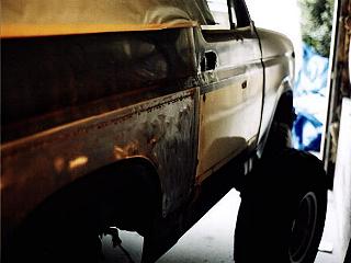 1985 Ford Bronco - After the right side was welded on.