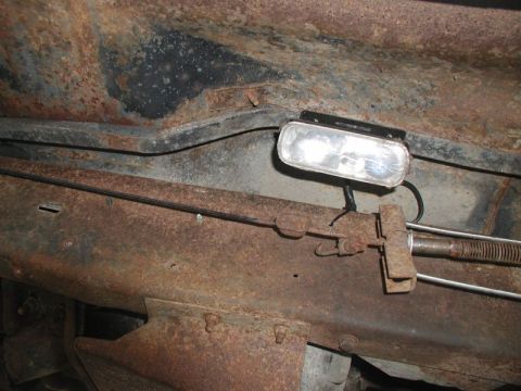 1985 Ford Bronco - Piaa P-3000, with only one bulb (left side).