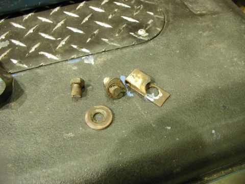 1985 Ford Bronco - I noticed a rattle on my last wheeling trip, and this was the culprit; left front fender bolt.