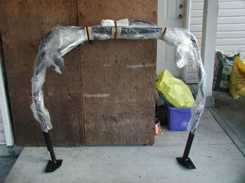 1985 Ford Bronco - Half un-wrapped.