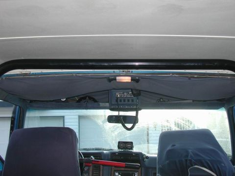 1985 Ford Bronco - Dry fit in the truck - snug against the topper, so the carpet WILL need to be cut away.