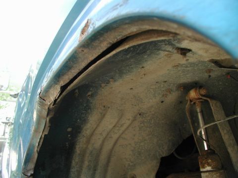 1985 Ford Bronco - Passenger side, front fender.
