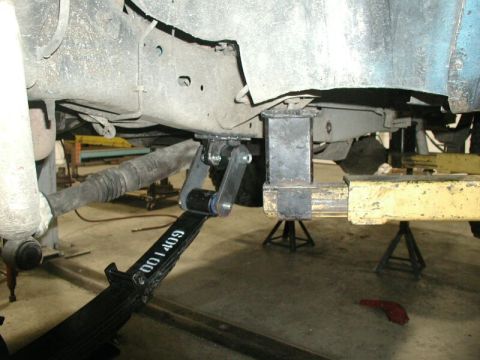 1985 Ford Bronco - The plan was to box the frame and mount Ford Super-Duty shackle eyes underneath.