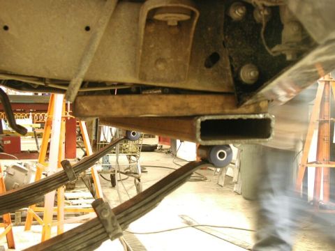 1985 Ford Bronco - Here is the start of the front crossmember.