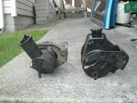 1985 Ford Bronco - left - Ford pump right - Saginaw pump