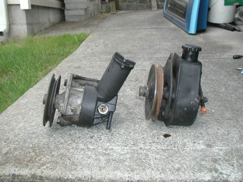 1985 Ford Bronco - left - Ford pump right - Saginaw pump