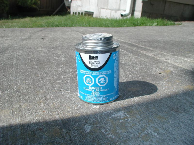 Some ABS cement to join it all together.