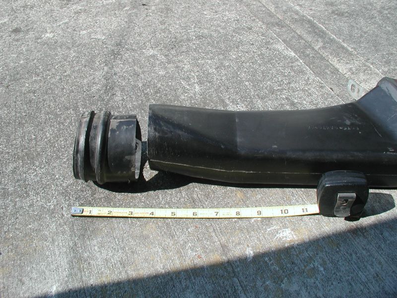I cut off about 3.5".