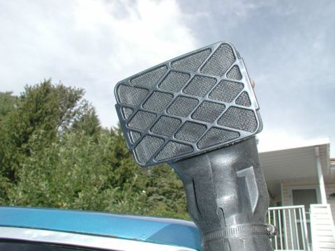 1985 Ford Bronco - I put some screen material behind it as I was getting a lot of large debris in the airbox.