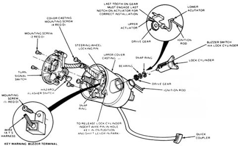 1985 Ford Bronco - First, here are a few breakdown pictures so you get an idea of what is going on inside the column.
